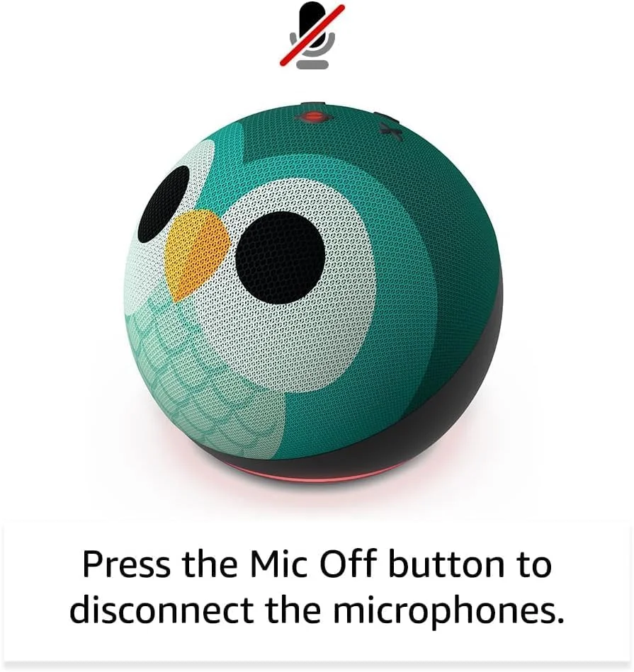 E.c.h.o D.o.t Kids Owl (جدیدترین نسل) | بلندگوی هوشمند Wi-Fi و بلوتوث با A.l.e.x.a از A.m.a.z.o.n - اورجینال نو E.c.h.o D.o.t Kids Owl (جدیدترین نسل) | بلندگوی هوشمند Wi-Fi و بلوتوث با A.l.e.x.a از A.m.a.z.o.n - اورجینال نو