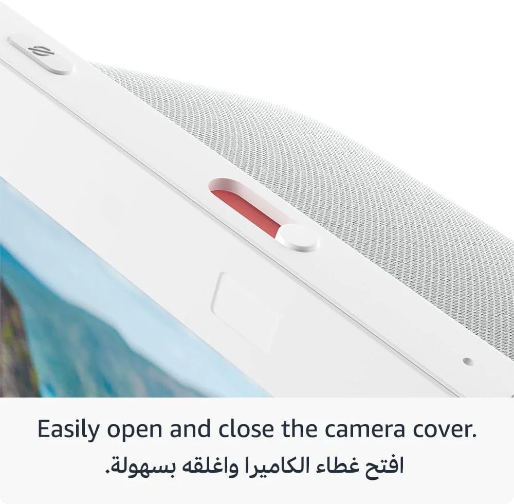 اکو شو 8 | نسل سوم (عرضه 2023)، صفحه لمسی هوشمند HD با صدای فضایی، هاب خانه هوشمند و الکسا، سفید یخچالی