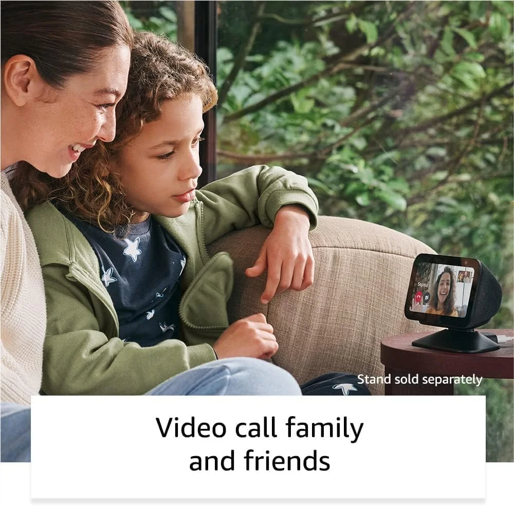 E.c.h.o Show 5 ذغالی (نسل سوم جدید) | اسپیکر صفحه نمایش هوشمند Wi-Fi و بلوتوث با A.l.e.x.a از A.m.a.z.o.n - اورجینال