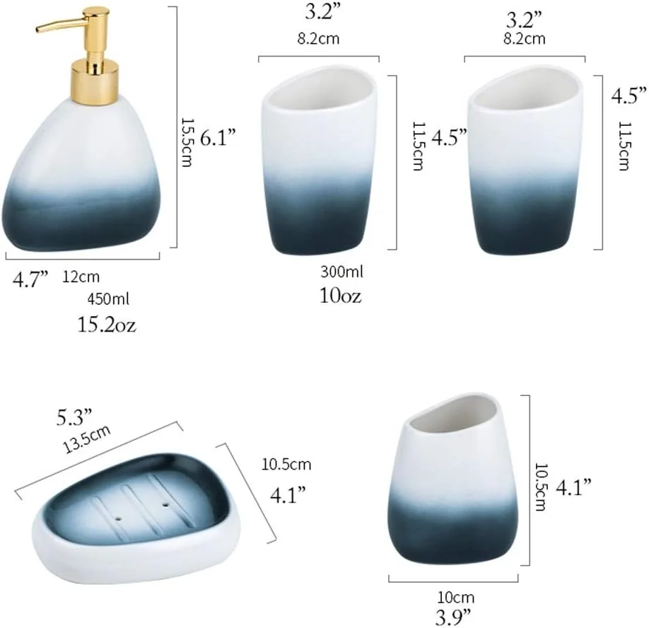 پمپ پخش کننده مایع دستشویی، پمپ دوش حمام، ست لوازم جانبی حمام سبز، پخش کننده مایع دستشویی 450 میلی لیتر، پخش کننده لوسیون سرامیکی وینتیج