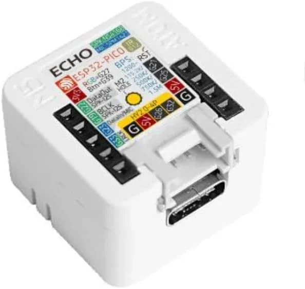 M5Stack Atom Echo - مینی اسپیکر هوشمند قابل برنامه ریزی با بلوتوث، میکروفون، بلندگو و LED RGB | ایده آل برای پروژه های IoT و صوتی