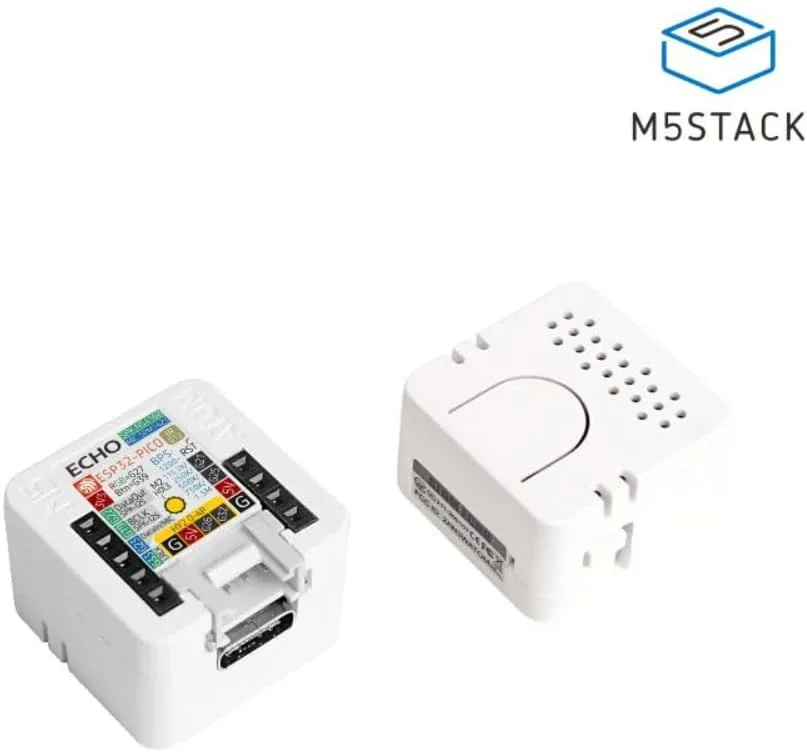 M5Stack Atom Echo - مینی اسپیکر هوشمند قابل برنامه ریزی با بلوتوث، میکروفون، بلندگو و LED RGB | ایده آل برای پروژه های IoT و صوتی