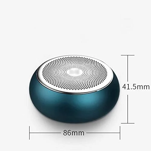 اسپیکر کامپیوتر HODORE، مینی اسپیکر بلوتوث قابل حمل استریو بی سیم واقعی ساب ووفر بلندگوی هندزفری با میکروفون برای تلفن های هوشمند (رنگ: نقره ای)