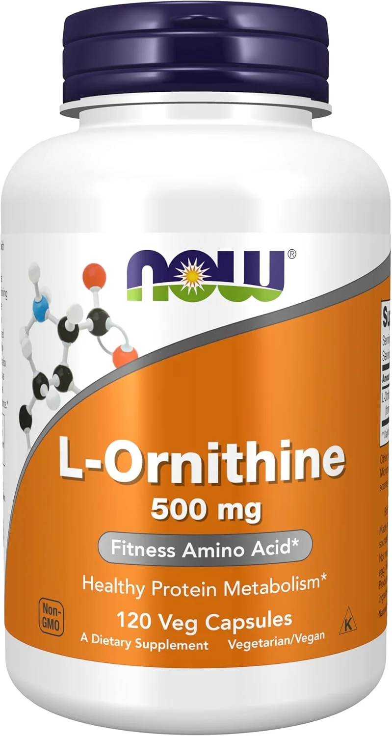 NOW Foods - ال-اورنیتین (500 میلی گرم، 120 کپسول)