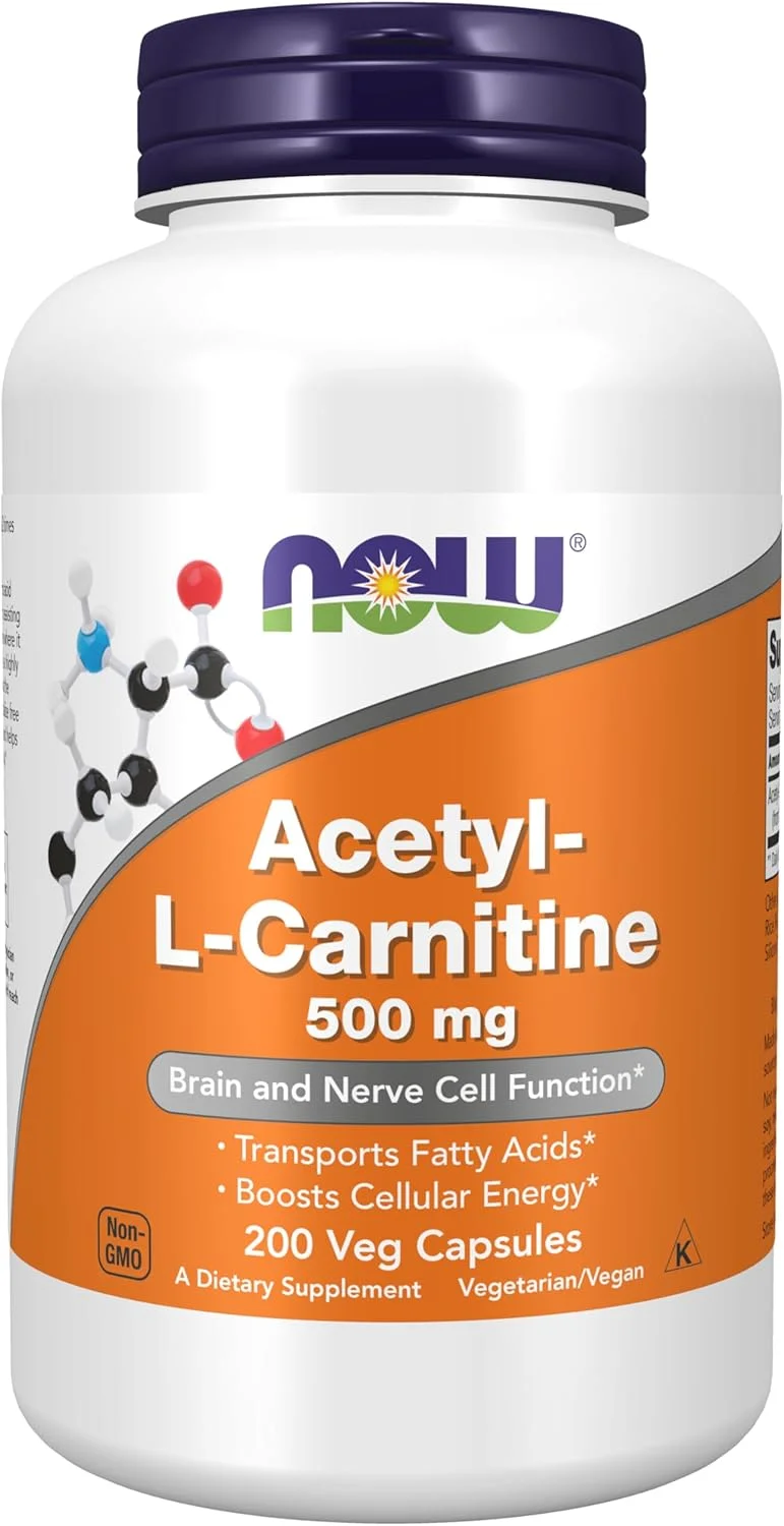 Now Foods استیل ال کارنیتین 500 میلی گرم 200 کپسول