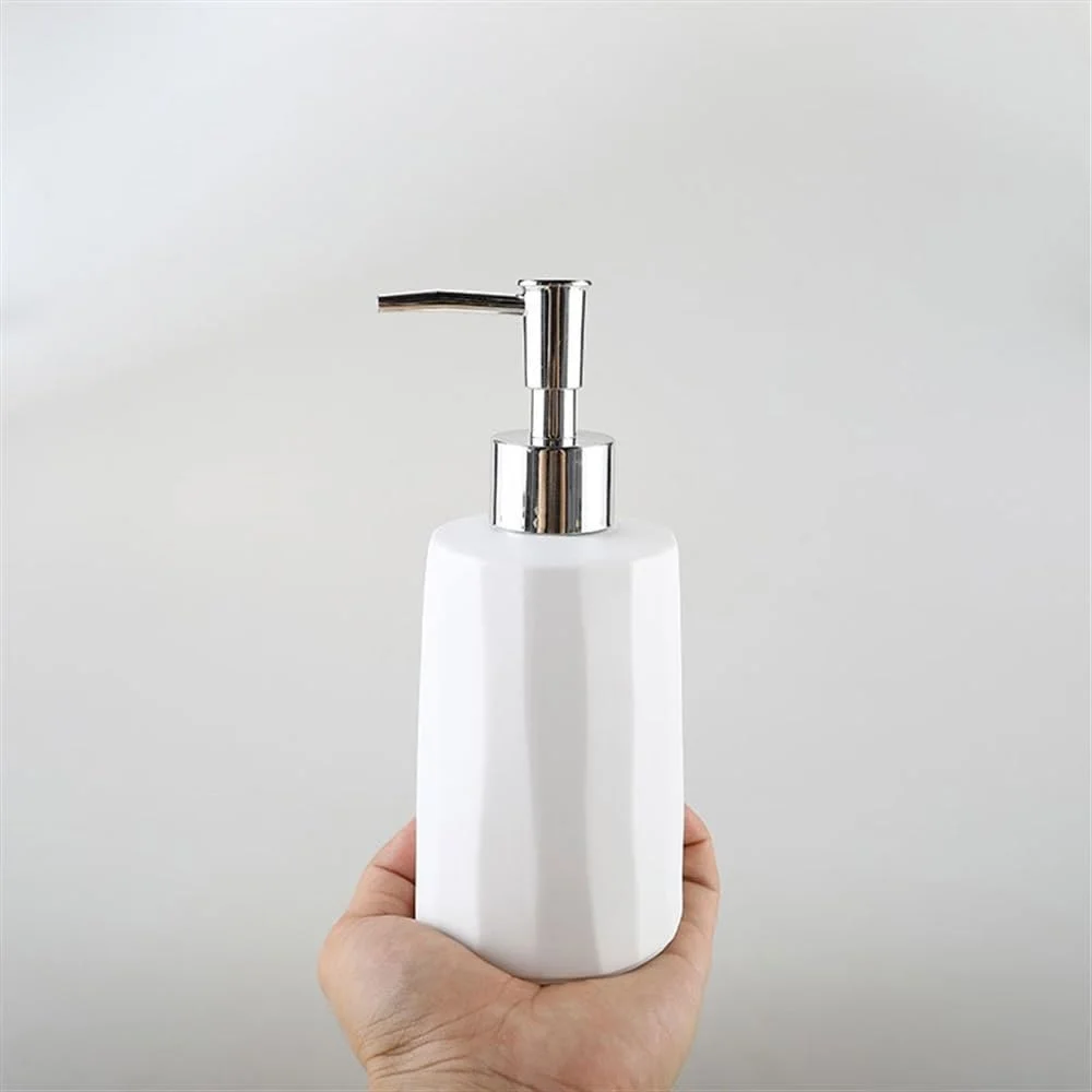 جا مایع دستشویی حمام، شامپو، بطری ساده برای لوسیون، جا مایع دستشویی، بطری سرامیکی فشاری مایع دستشویی