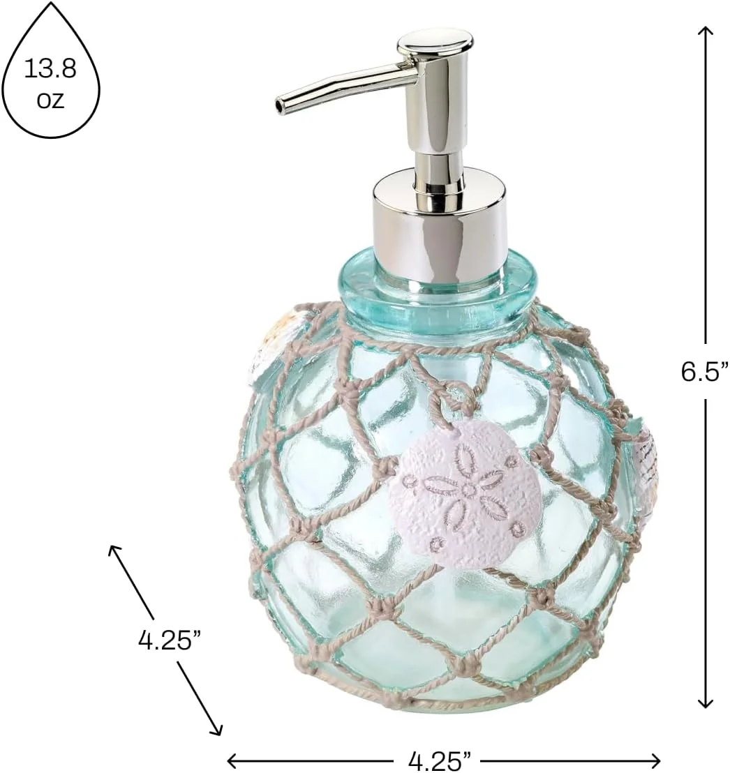 آونتی لیننز - جا مایع ظرفشویی سی گلس، دکور حمام الهام گرفته از ساحل