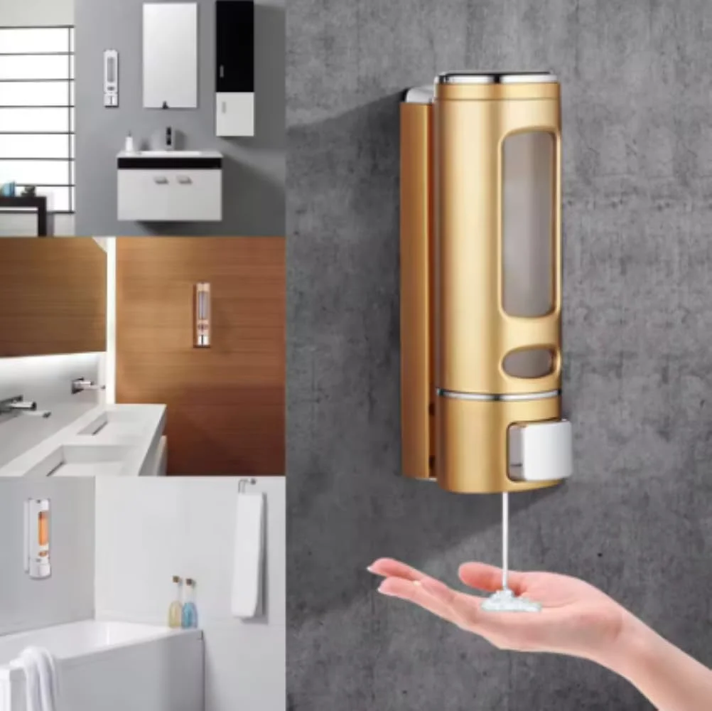 جامایع ظرفشویی ای بی اس الارقام 400 میلی لیتر – دیواری فشاری مناسب حمام و آشپزخانه – طلایی