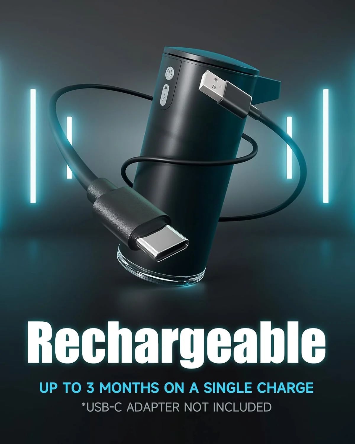 مایع دستشویی ریز اتوماتیک AIKE SensePro با قابلیت شارژ Type-C، روکش مشکی مات استیل، 380 میلی لیتر، مناسب برای مایع دستشویی