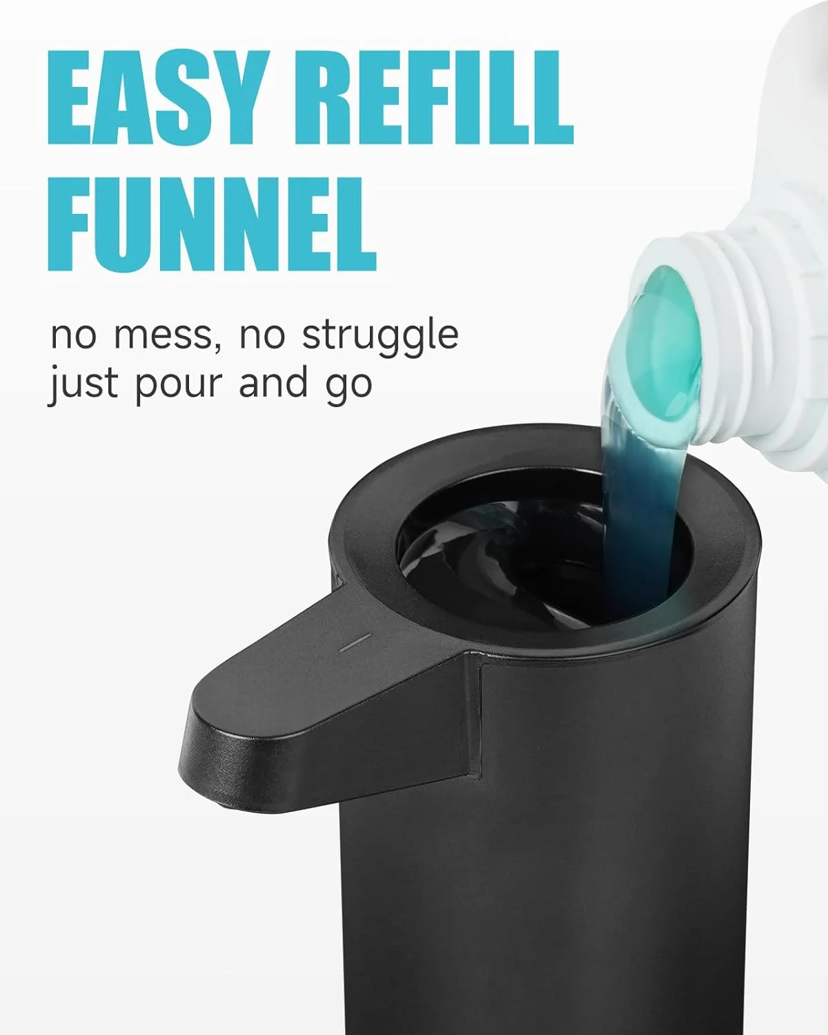 مایع دستشویی ریز اتوماتیک AIKE SensePro با قابلیت شارژ Type-C، روکش مشکی مات استیل، 380 میلی لیتر، مناسب برای مایع دستشویی