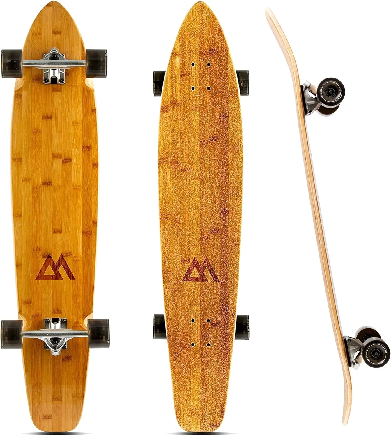 اسکیت برد لانگ بورد مگنتو مدل Kicktail Cruiser با طول 40+ اینچ و اسکیت برد لانگ بورد Pintail برای بزرگسالان، اسکیت برد لانگ بورد برای نوجوانان و کودکان - مناسب برای کروزینگ، کاروینگ و دنسینگ