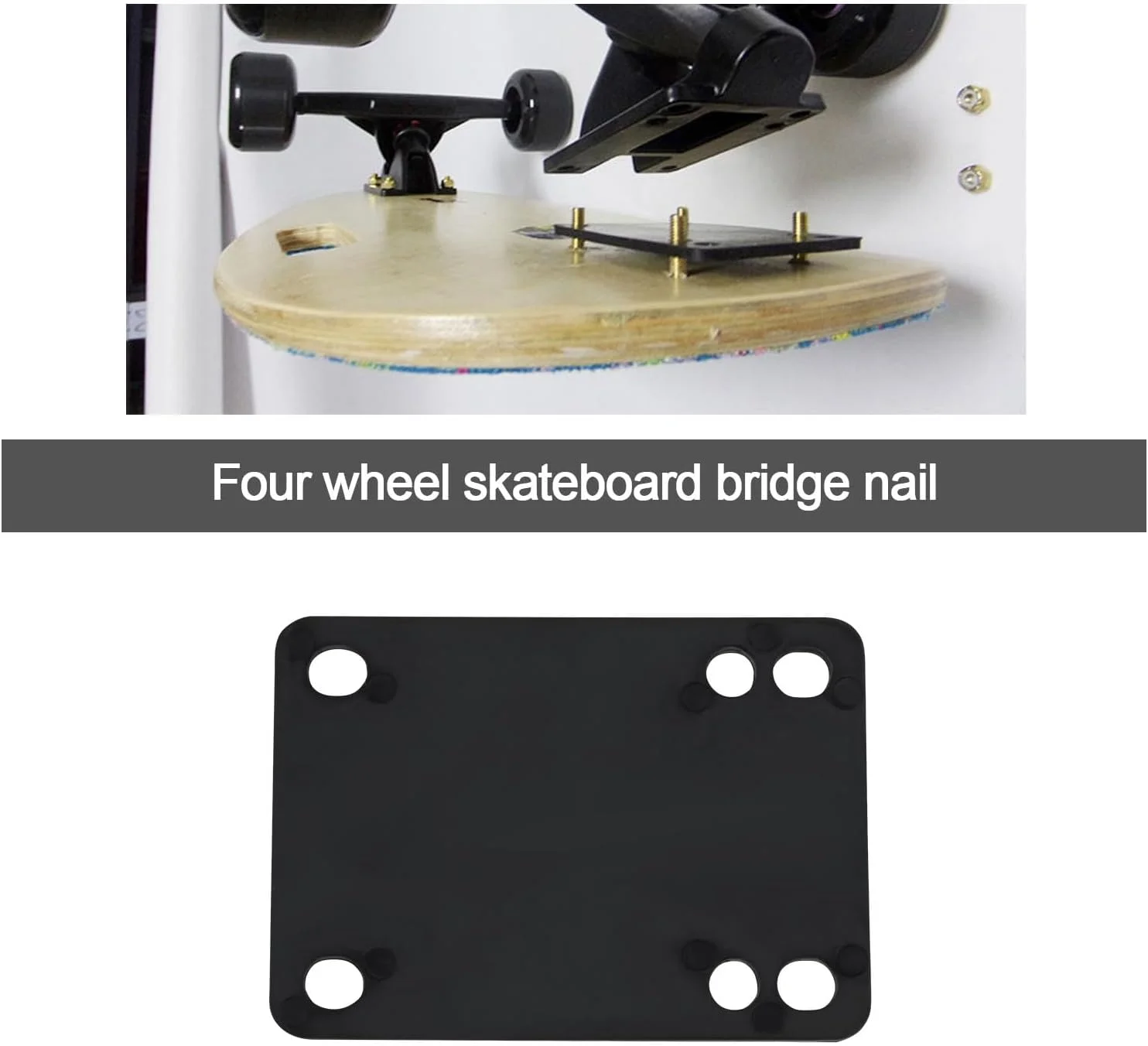 پدهای افزایش ارتفاع اسکیت برد Lord of the Tools، 3 میلی متری، 2 عددی، به همراه پیچ و مهره 30 میلی متری، پدهای ضربه گیر نرم PU، محافظ پد جایگزین برای لوازم جانبی نگهداری اسکیت برد