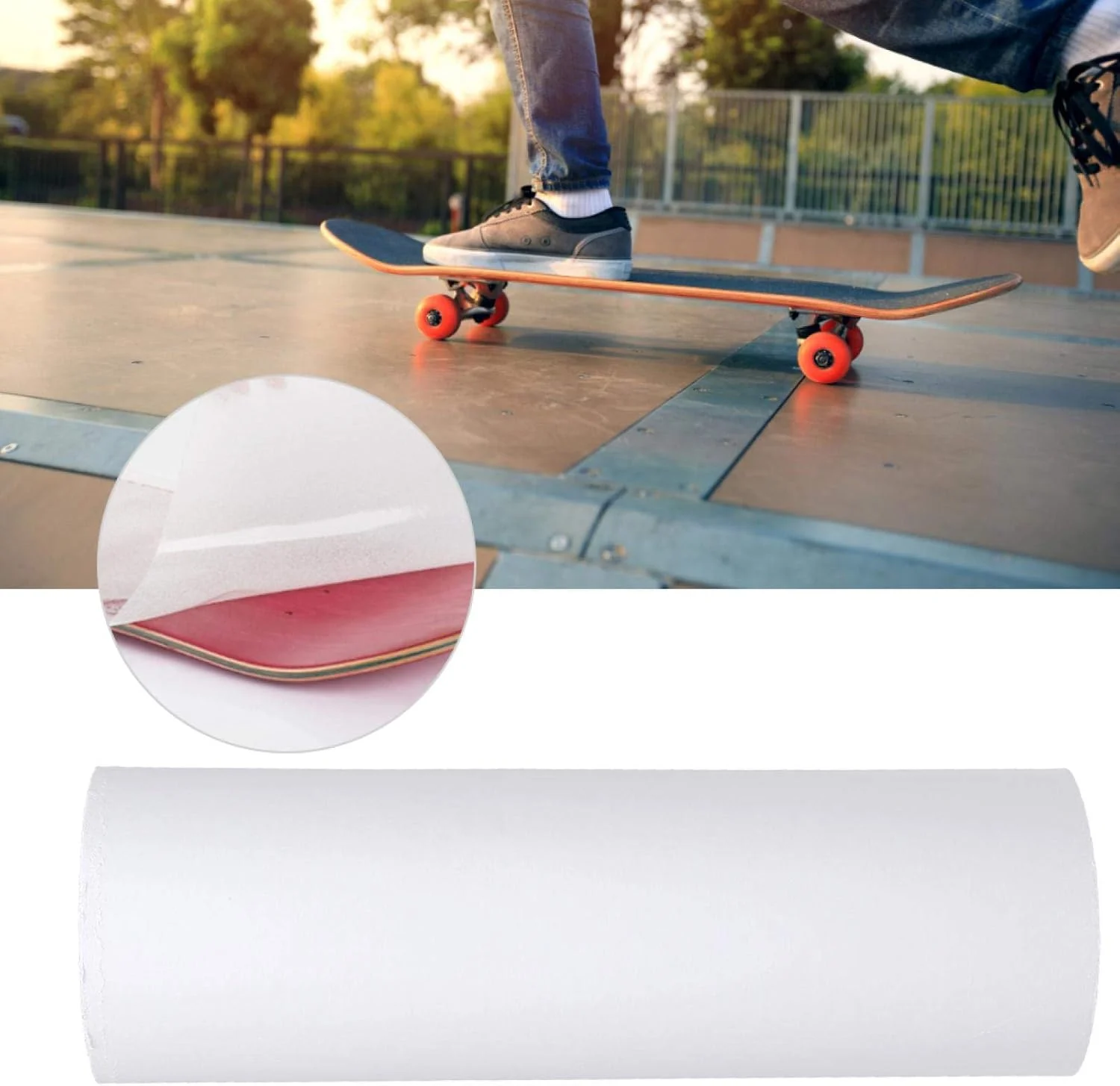 سمباده لانگ بورد FOTABPYTI، سمباده شفاف تخته اسکیت لانگ بورد، سمباده شفاف لوازم جانبی اسکیت بورد برای مونتاژ اسکیت بورد لوازم جانبی فضای باز