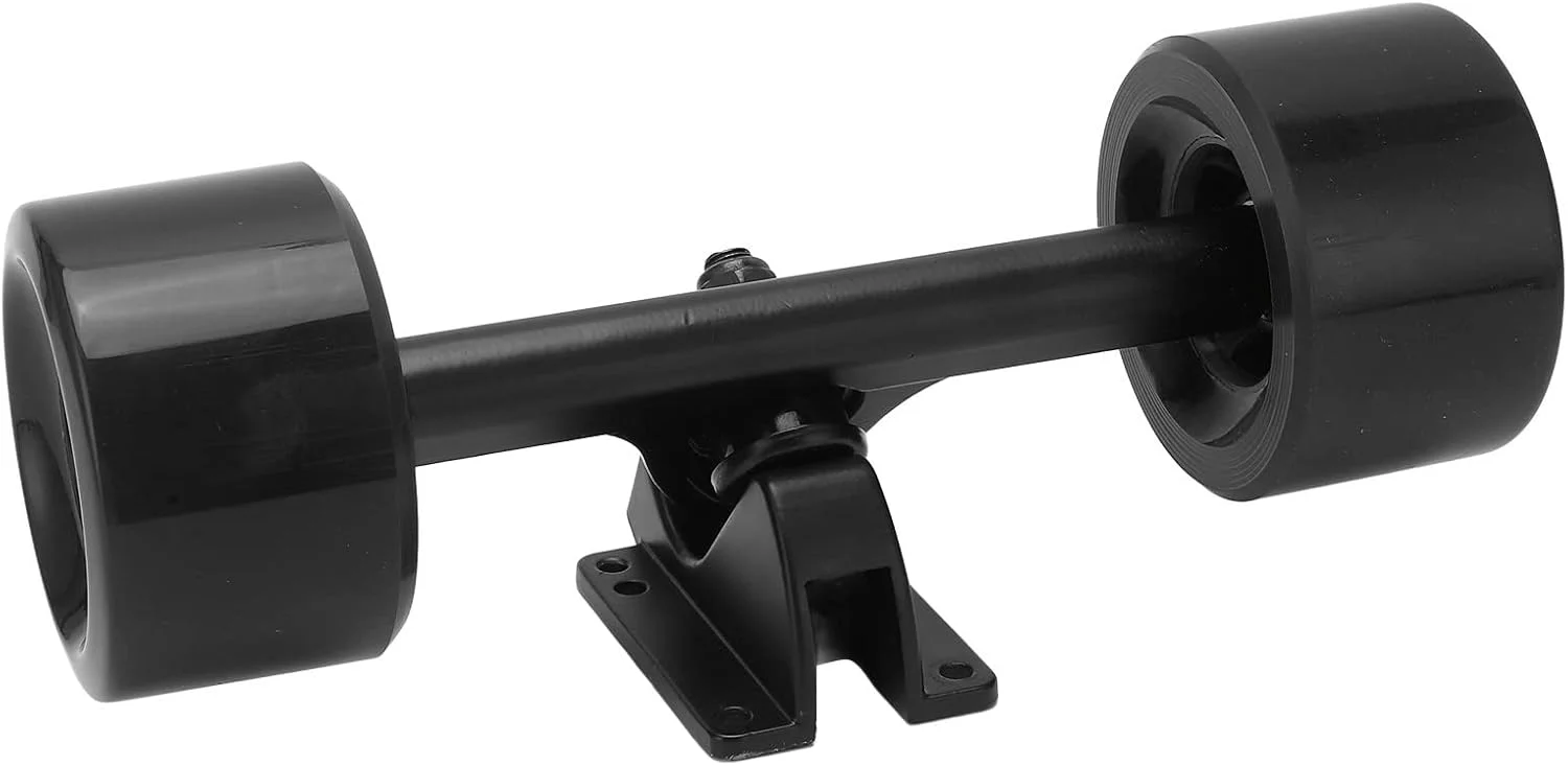 ست تراک و چرخ اسکیت برد، چرخ های PU با سختی 82A به همراه بلبرینگ ABEC 9، لوازم جانبی آلیاژی اسکیت برد برای لانگ برد، دنس برد، اسکیت بردهای برقی، پایدار