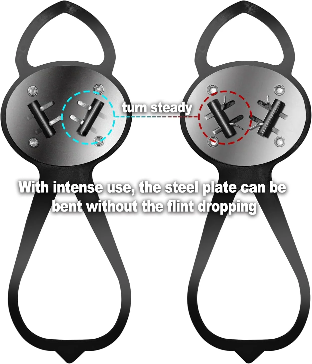 پدهای سنگ چخماق جرقه زن فندهوا برای اسکیت برد، موتورسیکلت و دوچرخه: لوازم جانبی ضروری اسکیت برد، ابزار بسته دوچرخه، لوازم جانبی بسته دوچرخه، سنگ چخماق کفش، جرقه های کفش