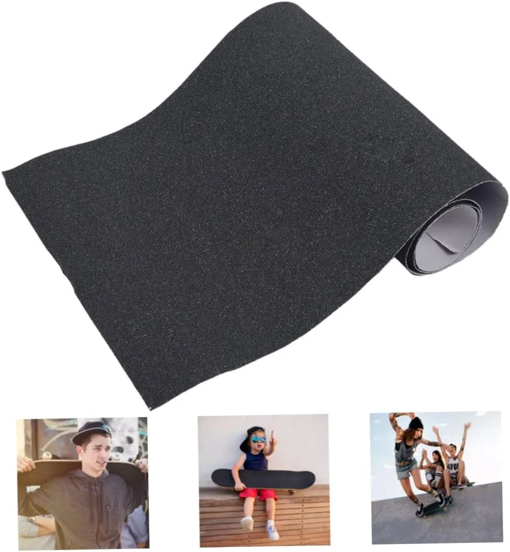 نوار چسب اسکیت برد dsbdrki ضد آب و ضد لغزش سمباده کربوراندوم برای تخته اسکیت 84x23 سانتی متر لوازم جانبی اسکیت برد