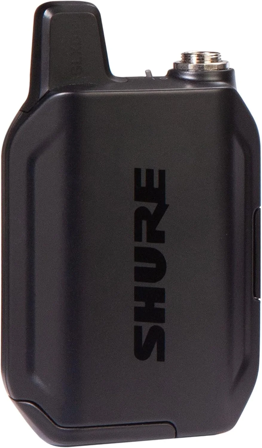 فرستنده بدنه بی سیم Shure GLXD1+ با گیره کمربند برگشت پذیر و باتری SB904 (عمر 12 ساعته) - برای استفاده با سیستم های میکروفون بی سیم دو بانده GLX-D+ (گیرنده جداگانه فروخته می شود)