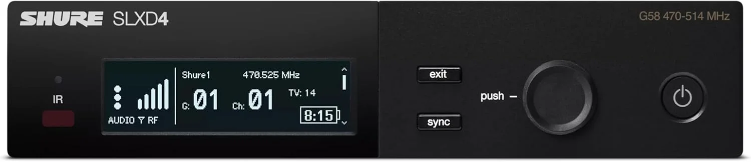 سیستم میکروفون بی سیم Shure با میکروفون دستی وکال KSM8، مدل SLXD24/K8B-J52 سیستم میکروفون بی سیم Shure با میکروفون دستی وکال KSM8، مدل SLXD24/K8B-J52