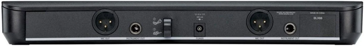 سیستم میکروفون بی سیم UHF شور مدل BLX288/PG58 - ایده آل برای کلیسا، کارائوکه، وکال - عمر باتری 14 ساعته، برد 300 فوت | شامل (2) میکروفون دستی وکال PG58، گیرنده دو کاناله | باند J11 سیستم میکروفون بی سیم UHF شور مدل BLX288/PG58 - ایده آل برای کلیسا، کارائوکه، وکال - عمر باتری 14 ساعته، برد 300 فوت | شامل (2) میکروفون دستی وکال PG58، گیرنده دو کاناله | باند J11