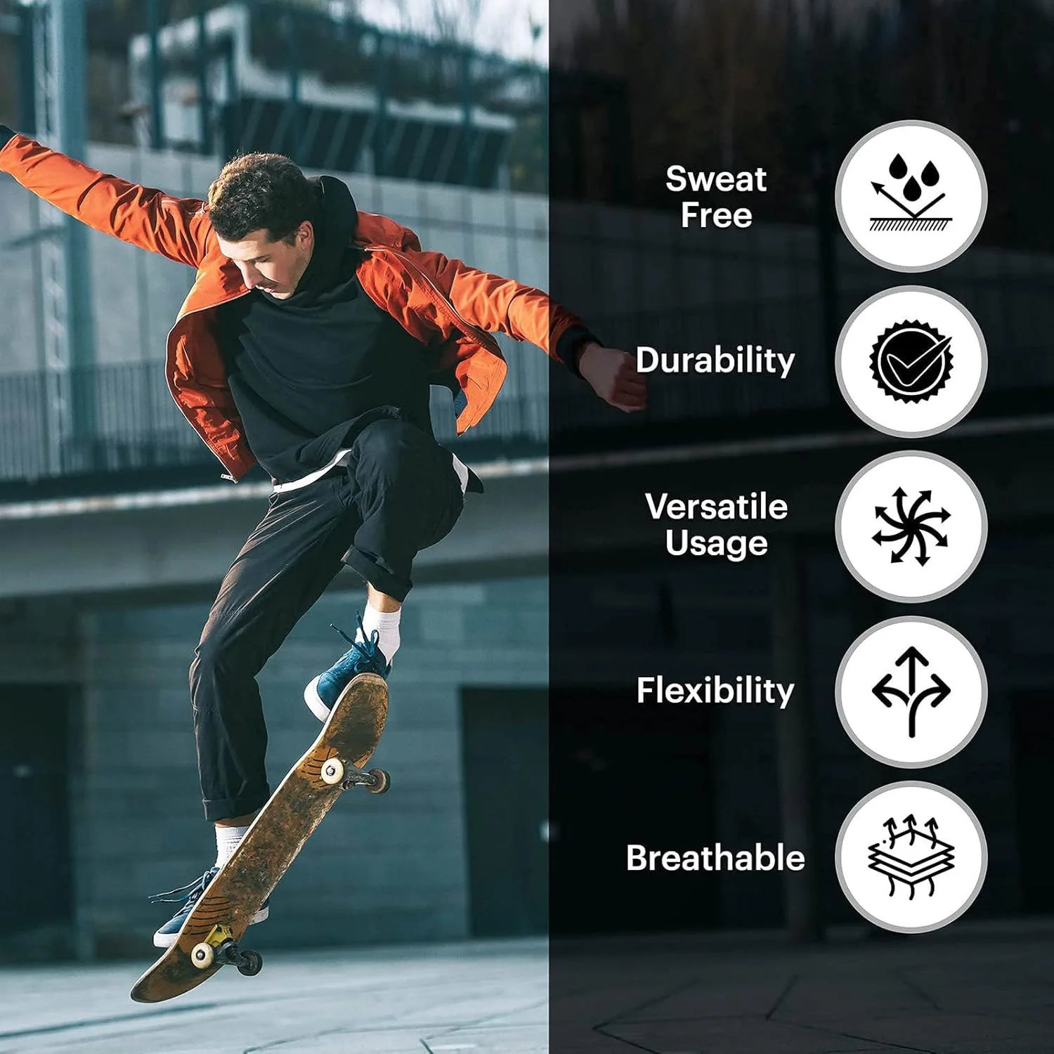 شورت محافظ لگن ZZWBOX، جنس ضخیم EVA، طراحی چسبی، مناسب اسکیت، اسکی و رولر برای کودکان و بزرگسالان، سایز S