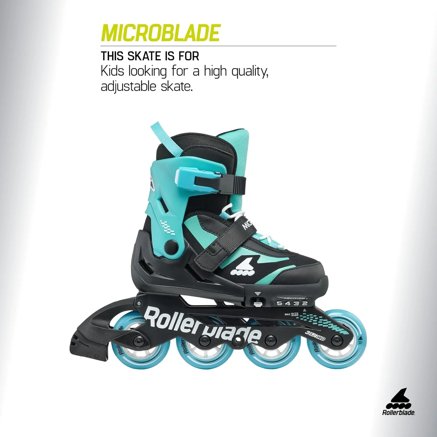 اسکیت اینلاین قابل تنظیم Rollerblade Microblade بچه گانه، اسکیت های اینلاین عملکرد جوانان اسکیت اینلاین قابل تنظیم Rollerblade Microblade بچه گانه، اسکیت های اینلاین عملکرد جوانان