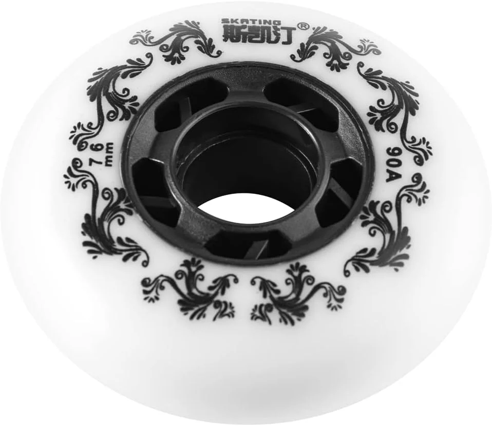 چرخ اسکیت inline بسته 4 عددی، مناسب فضای باز، 90A، تایر بادوام فری استایل، 72mm 76mm 80mm برای انتخاب، چرخ جایگزین تیغه های غلتکی هاکی