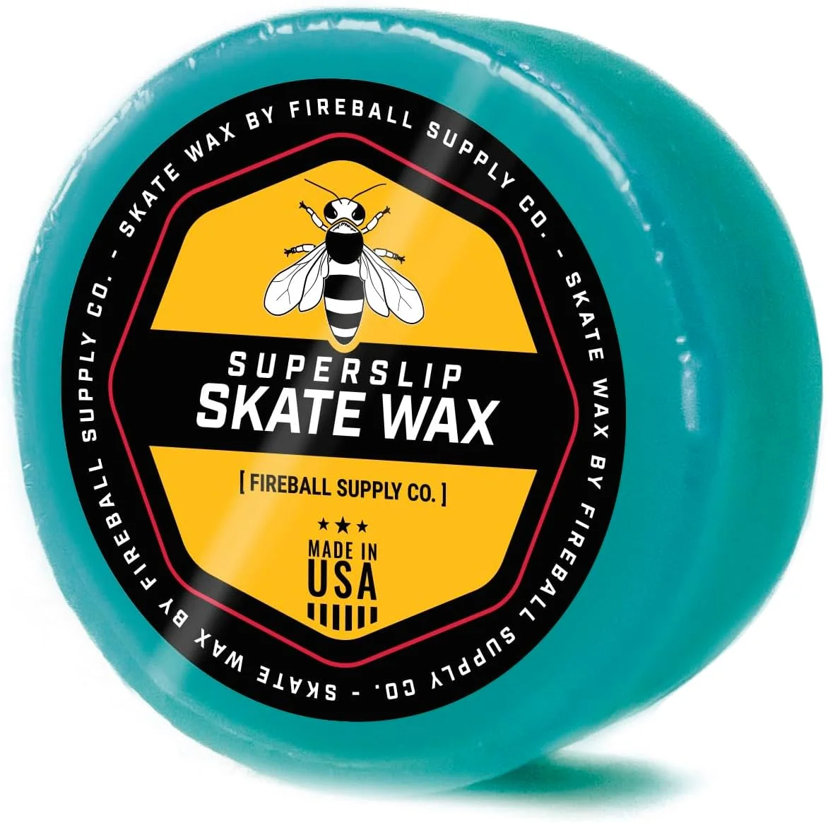 Fireball SuperSlip Pro Skateboard Wax for Rails - USA Made Skate Curb Wax for Scooters Aggressive Inline and Skateboards - Custom Formula Professional Skate Wax