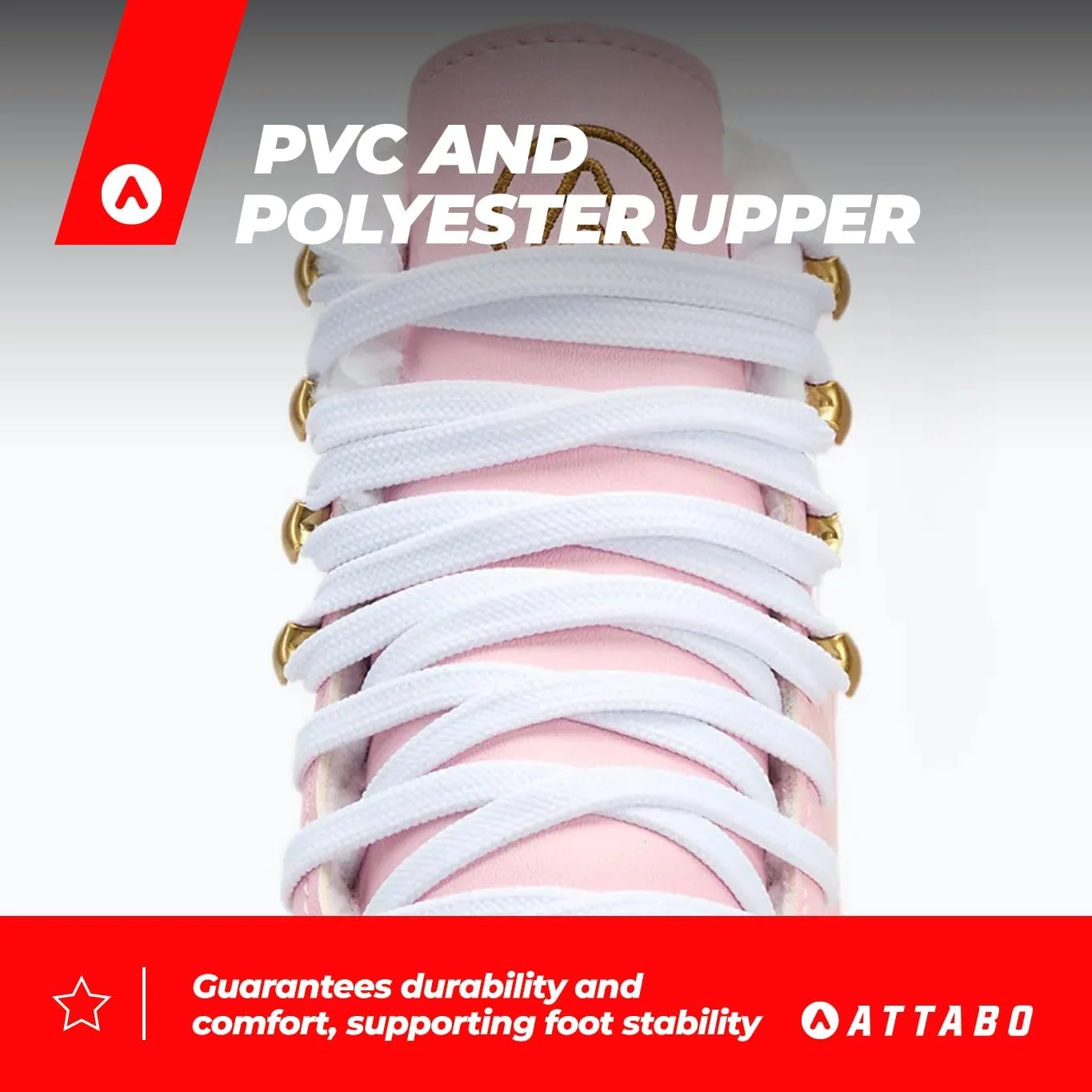 اسکیت های یخ زنانه ATTABO ISLA مشکی سایز 37-41 EU تیغه استیل ضد زنگ ایده آل برای مبتدیان یا کاربران پیشرفته رویه PVC محافظت قوی از مچ پا و ثبات هنگام سوار شدن روی یخ