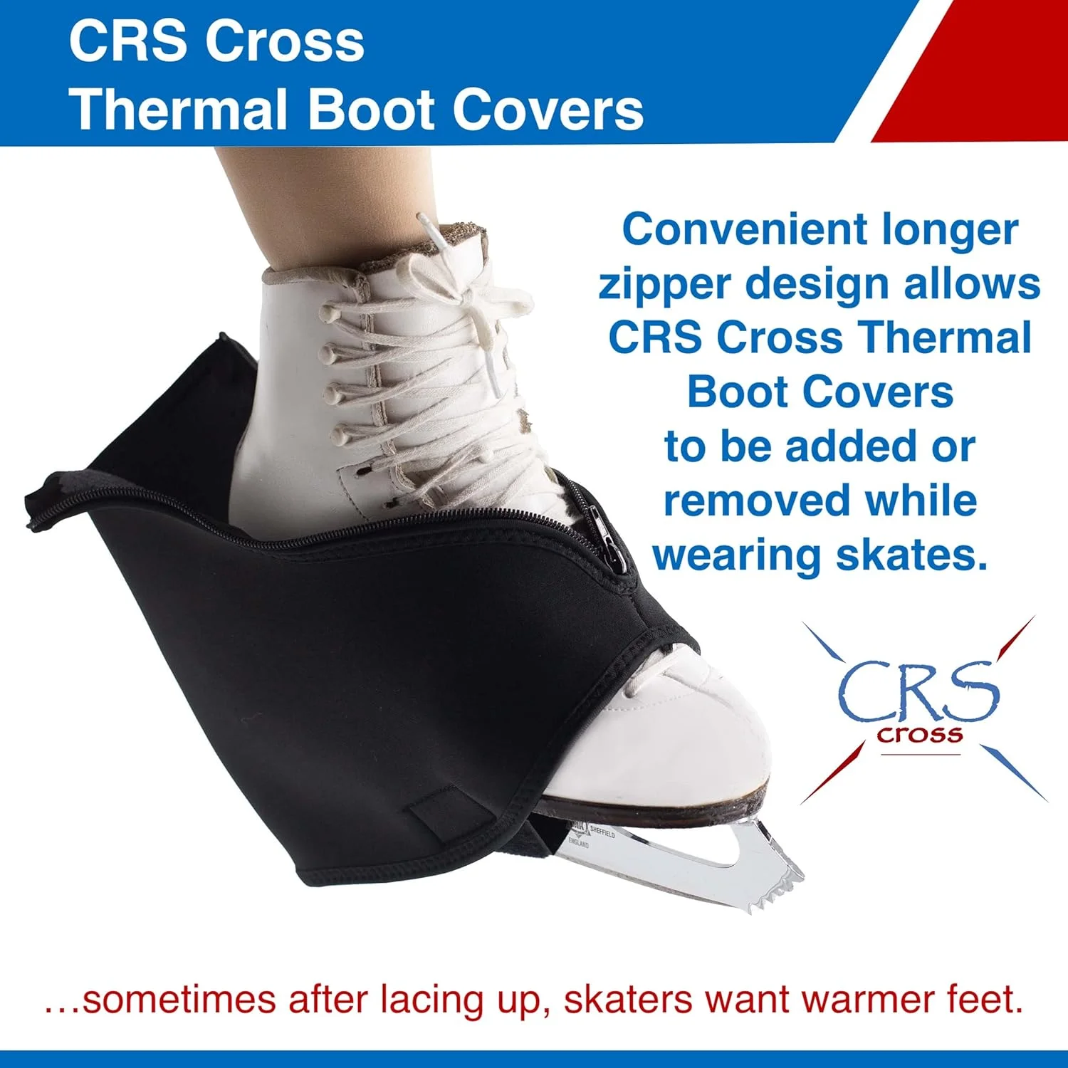 کاورهای حرارتی چکمه اسکیت CRS Cross - کاورهای گرم نئوپرن عایق برای اسکیت روی یخ و اسکیت های نمایشی کاورهای حرارتی چکمه اسکیت CRS Cross - کاورهای گرم نئوپرن عایق برای اسکیت روی یخ و اسکیت های نمایشی