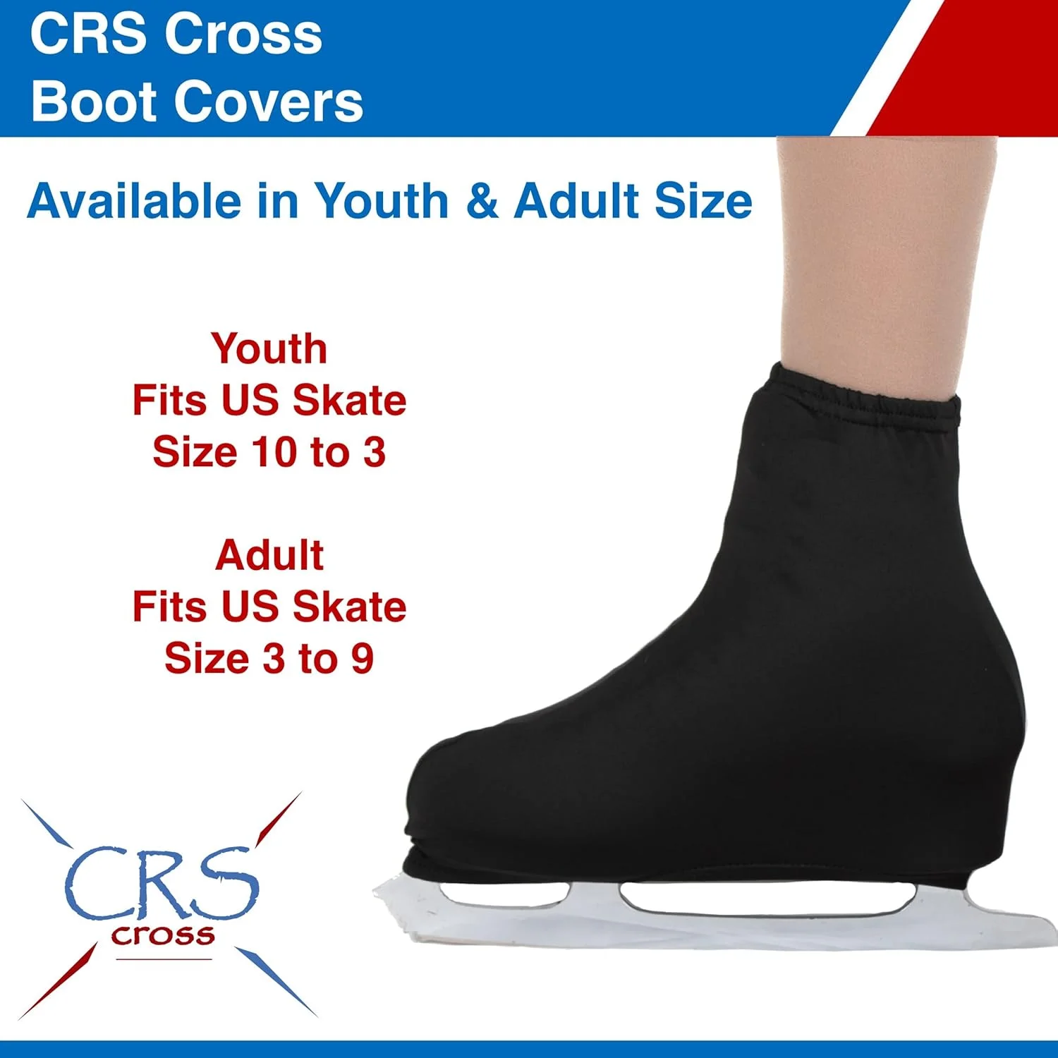 روکش چکمه اسکیت CRS Cross از جنس لایکرا. محافظت کنید و برای اسکیت نمایشی، اسکیت روی یخ و اسکیت های غلتکی آماده باشید. روکش چکمه اسکیت CRS Cross از جنس لایکرا. محافظت کنید و برای اسکیت نمایشی، اسکیت روی یخ و اسکیت های غلتکی آماده باشید.
