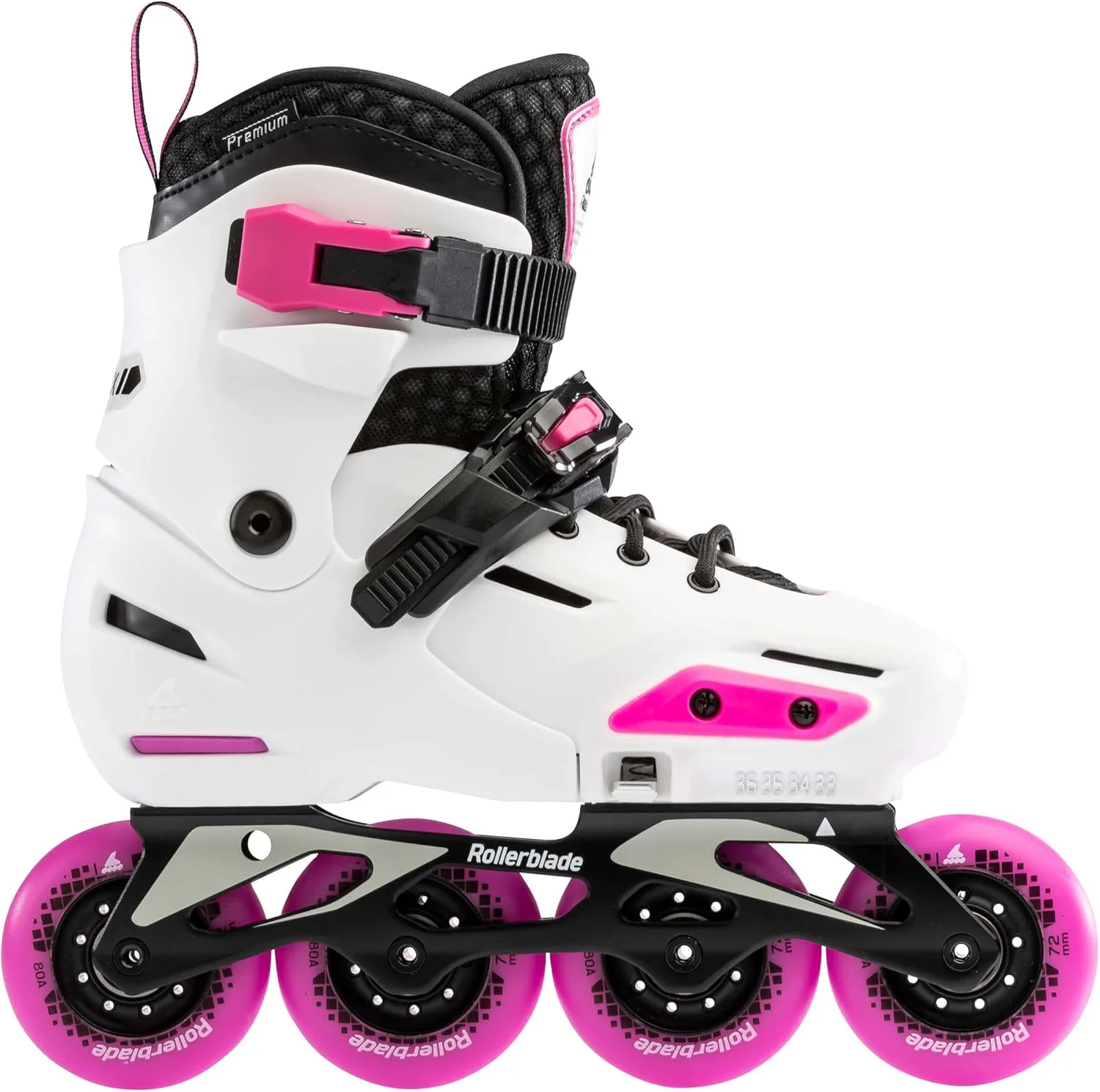 اسکیت اینلاین فیتنس قابل تنظیم Rollerblade Apex، سفید/صورتی، نوجوان، اسکیت های اینلاین عملکرد شهری اسکیت اینلاین فیتنس قابل تنظیم Rollerblade Apex، سفید/صورتی، نوجوان، اسکیت های اینلاین عملکرد شهری