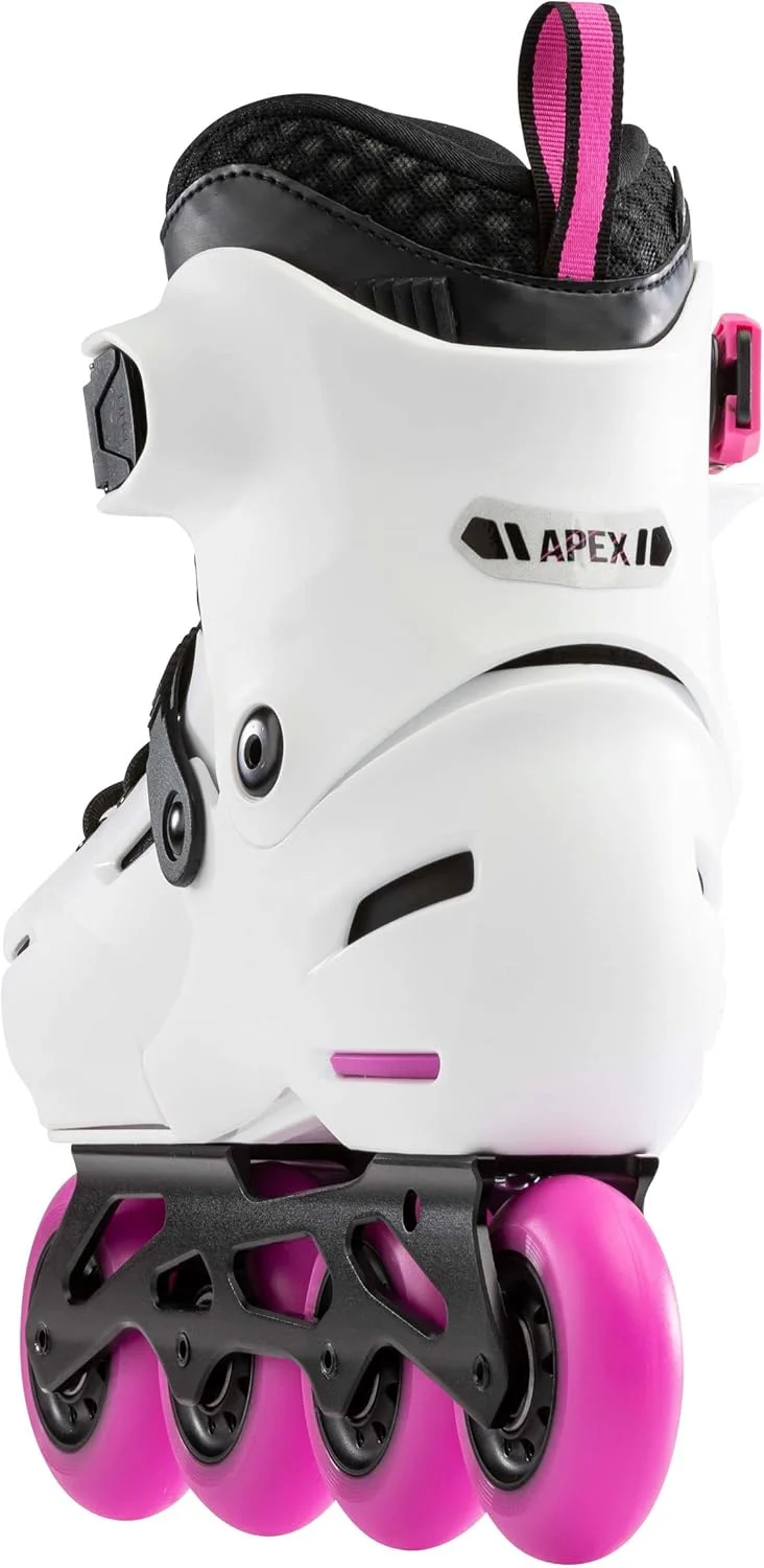 اسکیت اینلاین فیتنس قابل تنظیم Rollerblade Apex، سفید/صورتی، نوجوان، اسکیت های اینلاین عملکرد شهری اسکیت اینلاین فیتنس قابل تنظیم Rollerblade Apex، سفید/صورتی، نوجوان، اسکیت های اینلاین عملکرد شهری