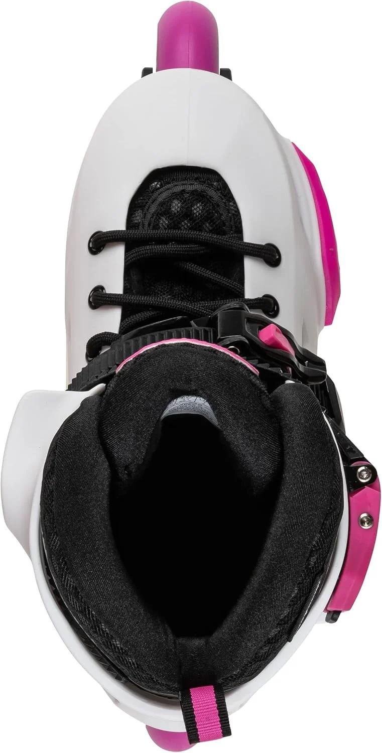 اسکیت اینلاین فیتنس قابل تنظیم Rollerblade Apex، سفید/صورتی، نوجوان، اسکیت های اینلاین عملکرد شهری اسکیت اینلاین فیتنس قابل تنظیم Rollerblade Apex، سفید/صورتی، نوجوان، اسکیت های اینلاین عملکرد شهری