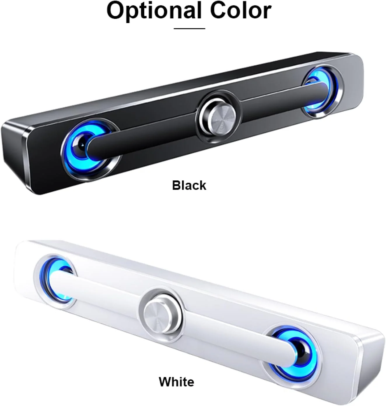 اسپیکر کامپیوتر باسیم USB مدل Labymos V-111، اسپیکر استریو قدرتمند با ساب ووفر و صدای فراگیر برای کامپیوتر، لپ تاپ، تلفن، تبلت، MP3 و MP4