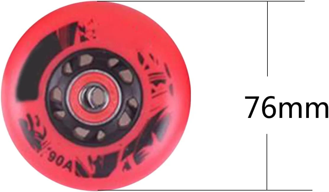 8 عدد چرخ اسکیت اینلاین 72mm 76mm 80mm، چرخهای جایگزین اسکیت اینلاین فریاستایل مناسب فضای داخلی/خارجی به همراه بلبرینگ، 90A 8 عدد چرخ اسکیت اینلاین 72mm 76mm 80mm، چرخهای جایگزین اسکیت اینلاین فریاستایل مناسب فضای داخلی/خارجی به همراه بلبرینگ، 90A