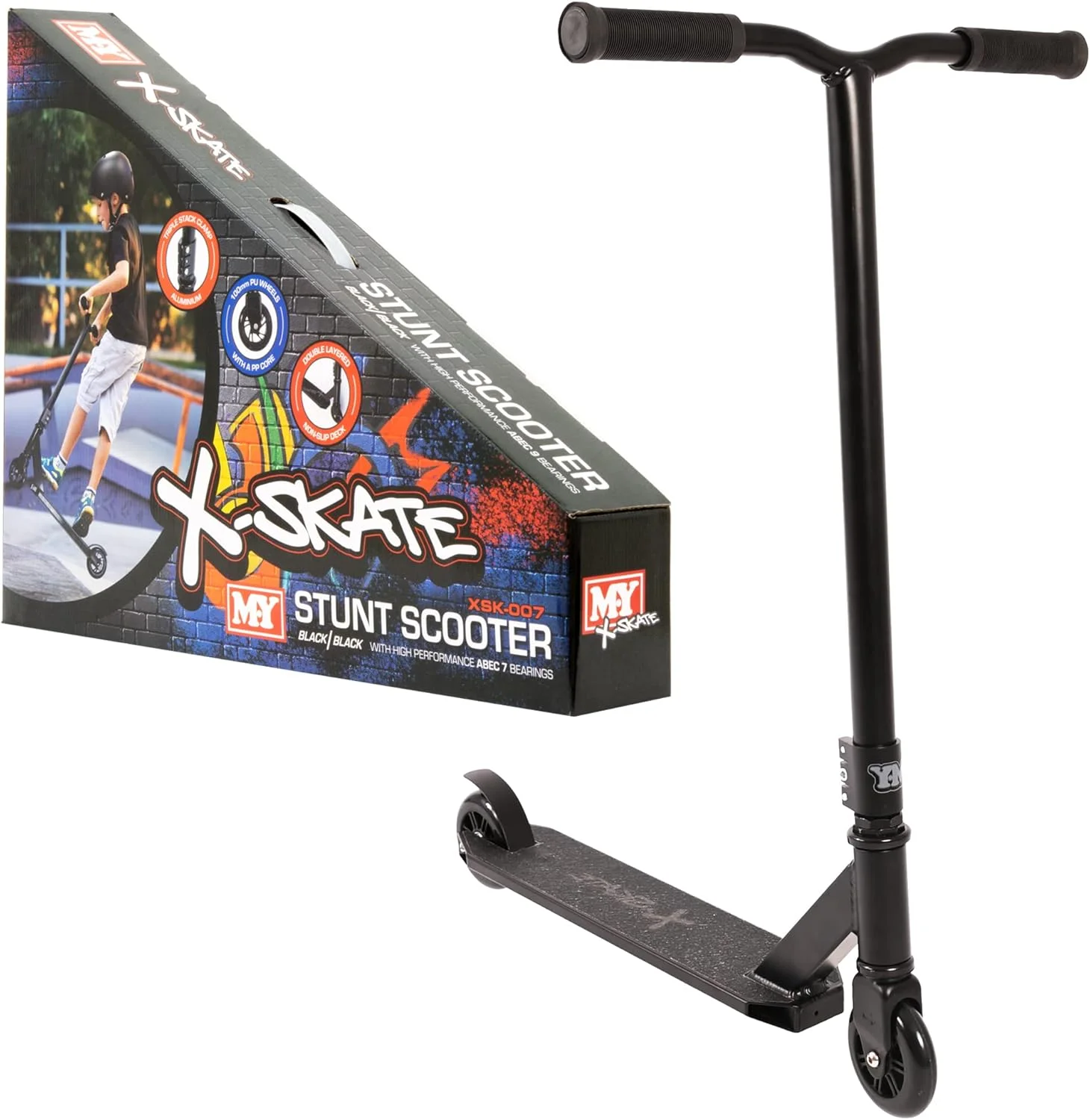 اسکوتر بدلکاری M.Y X-Skate XSK-007 - اسکوتر فری استایل با بلبرینگ های کروم ABEC 7 اسکوتر بدلکاری M.Y X-Skate XSK-007 - اسکوتر فری استایل با بلبرینگ های کروم ABEC 7