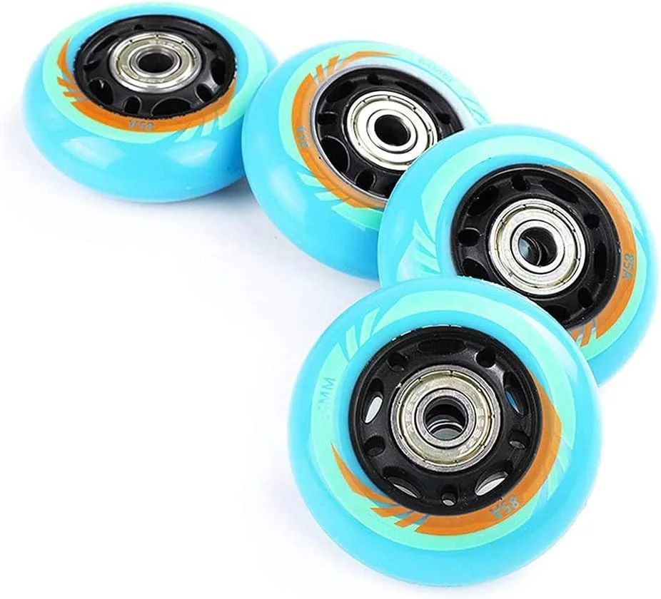 8 عدد چرخ اسکیت اینلاین بچه گانه 64mm 68mm 85A، چرخ های جایگزین اسکیت غلتکی آزاد با بلبرینگ ABEC-7