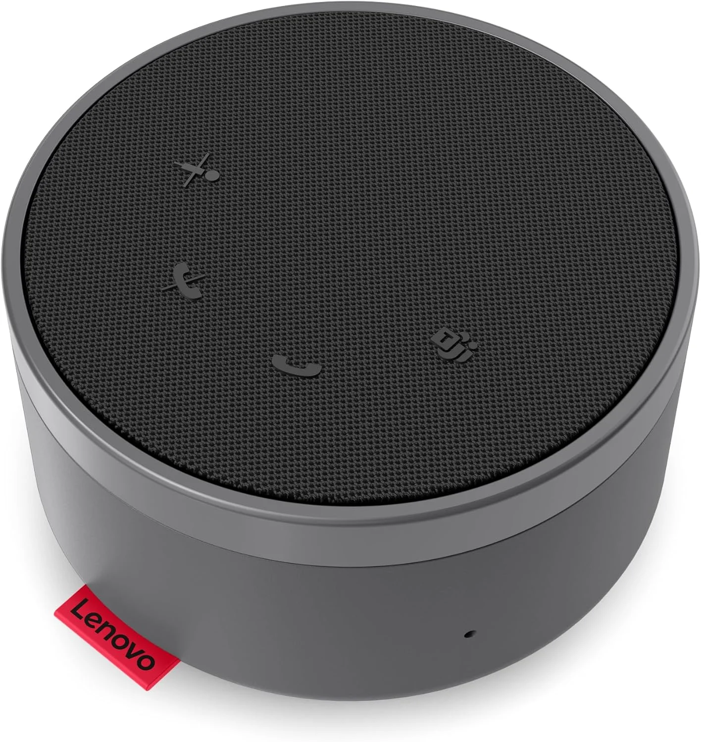 اسپیکرفون سیمی Lenovo Go - میکروفون همه جهته - اتصال Plug-and-Play - اتصال USB-C - دارای تاییدیه Microsoft Teams، خاکستری