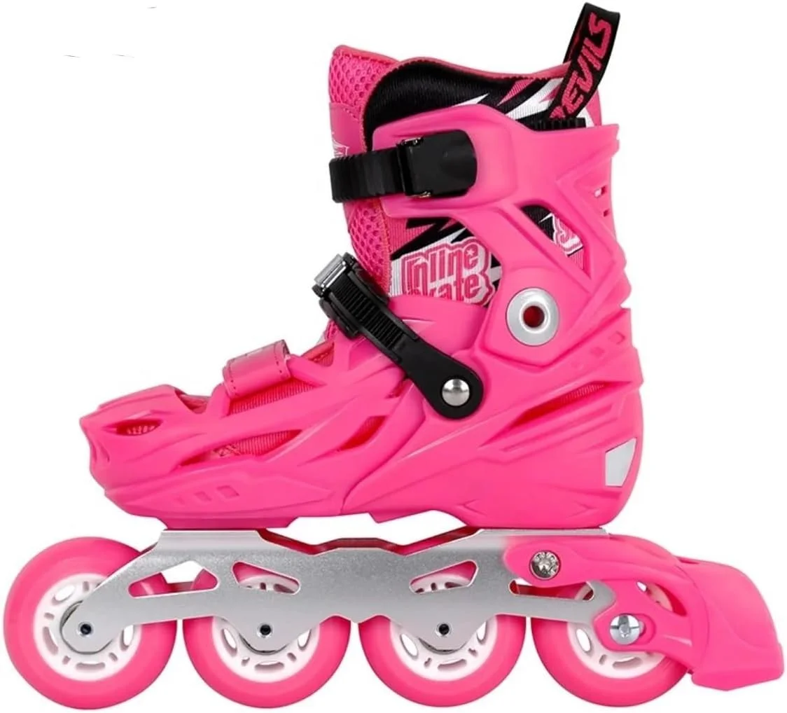 اسکیت اسلالوم بچه گانه قابل تنظیم سایز پوما - (ABEC 7) سایز 28-39 اسکیت های غلتکی خطی قابل تنظیم برای پسران و دختران