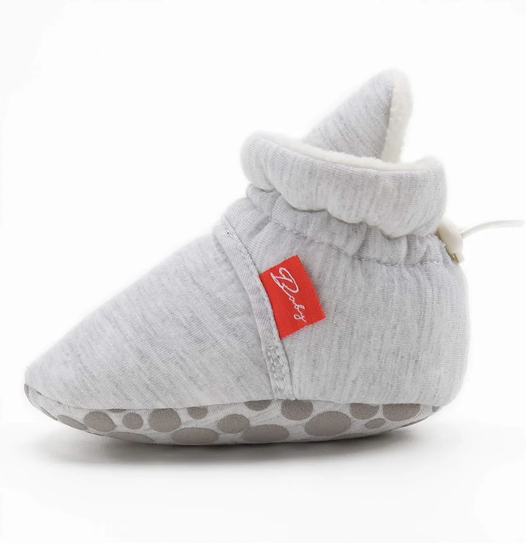 کفش های پاپوش پشمی گرم و نرم نوزادی KIDSUN مناسب نوزاد پسر و دختر، کفش های زمستانی گرم و ضد لغزش