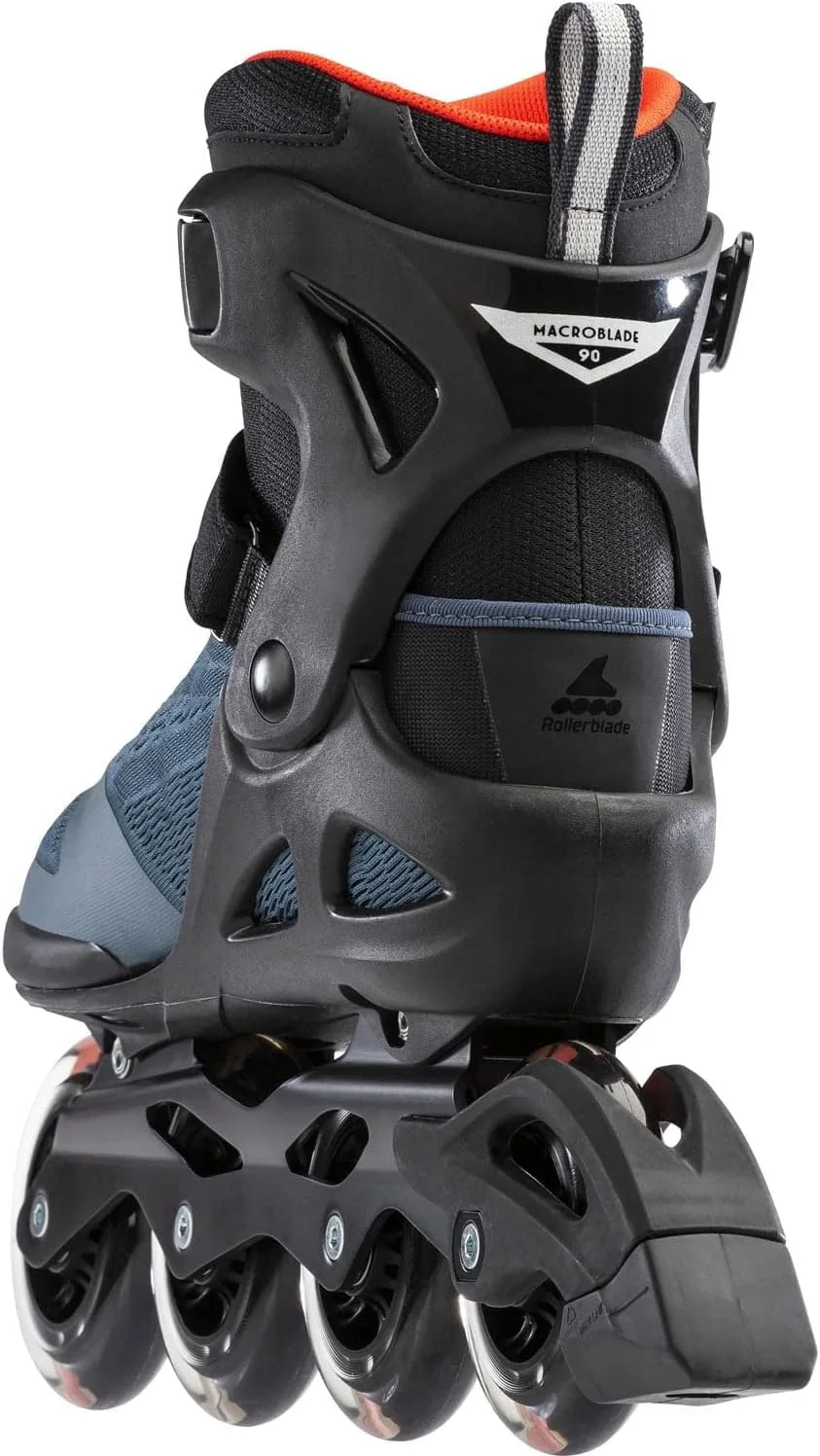 اسکیت اینلاین فیتنس بزرگسالان مردانه Rollerblade Macroblade 90، آبی Orion/نارنجی Spicy، اسکیت های اینلاین پرفورمنس اسکیت اینلاین فیتنس بزرگسالان مردانه Rollerblade Macroblade 90، آبی Orion/نارنجی Spicy، اسکیت های اینلاین پرفورمنس