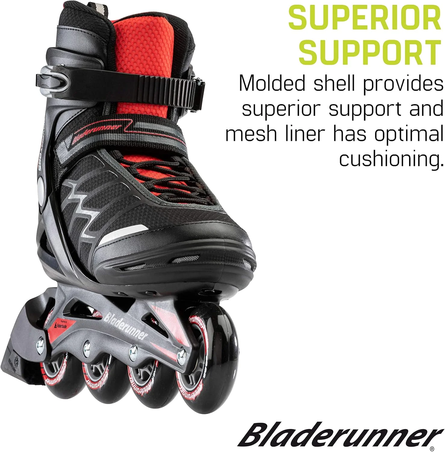 اسکیت اینلاین فیتنس مردانه Rollerblade Bladerunner Advantage Pro XT، مشکی و قرمز، سایز 12 اسکیت اینلاین فیتنس مردانه Rollerblade Bladerunner Advantage Pro XT، مشکی و قرمز، سایز 12