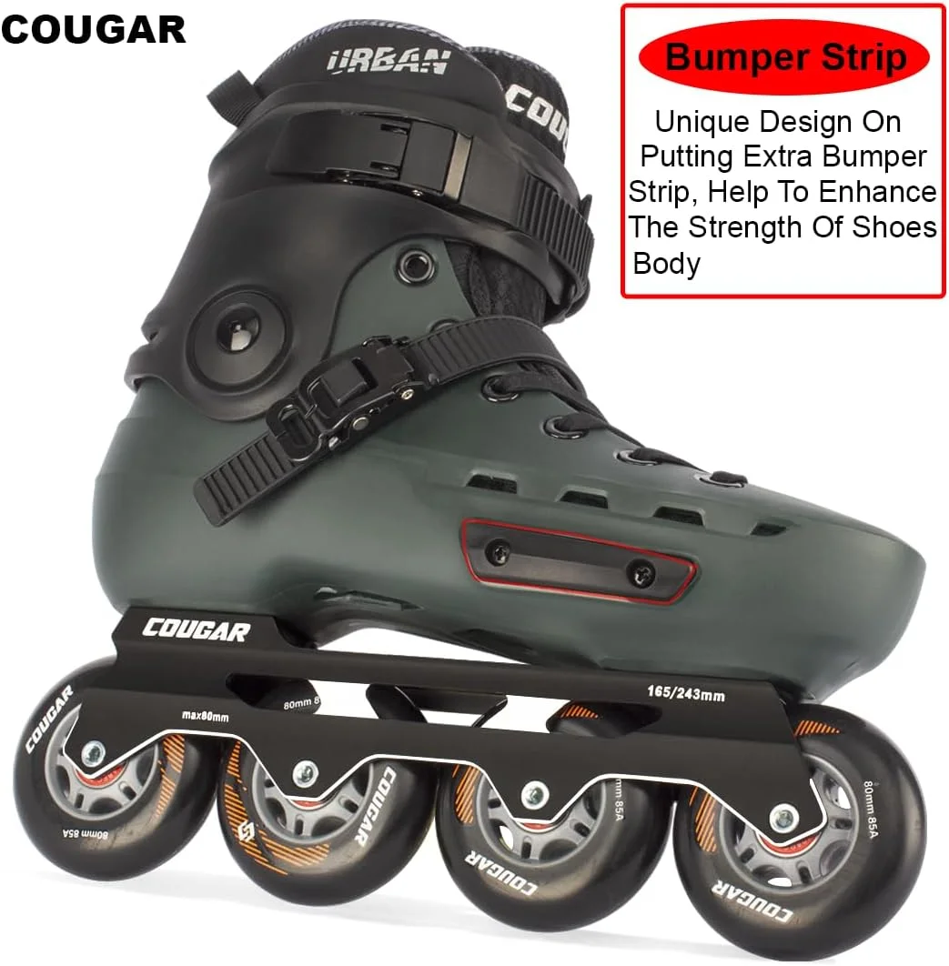 کفش اسکیت حرفه ای COUGAR برای بزرگسالان، کفش های اسکیت تک ردیفه، کفش های اسکیت سرعت، کفش های اسکیت عملکردی به سبک شهری، نسیم روی چرخ ها کفش اسکیت حرفه ای COUGAR برای بزرگسالان، کفش های اسکیت تک ردیفه، کفش های اسکیت سرعت، کفش های اسکیت عملکردی به سبک شهری، نسیم روی چرخ ها