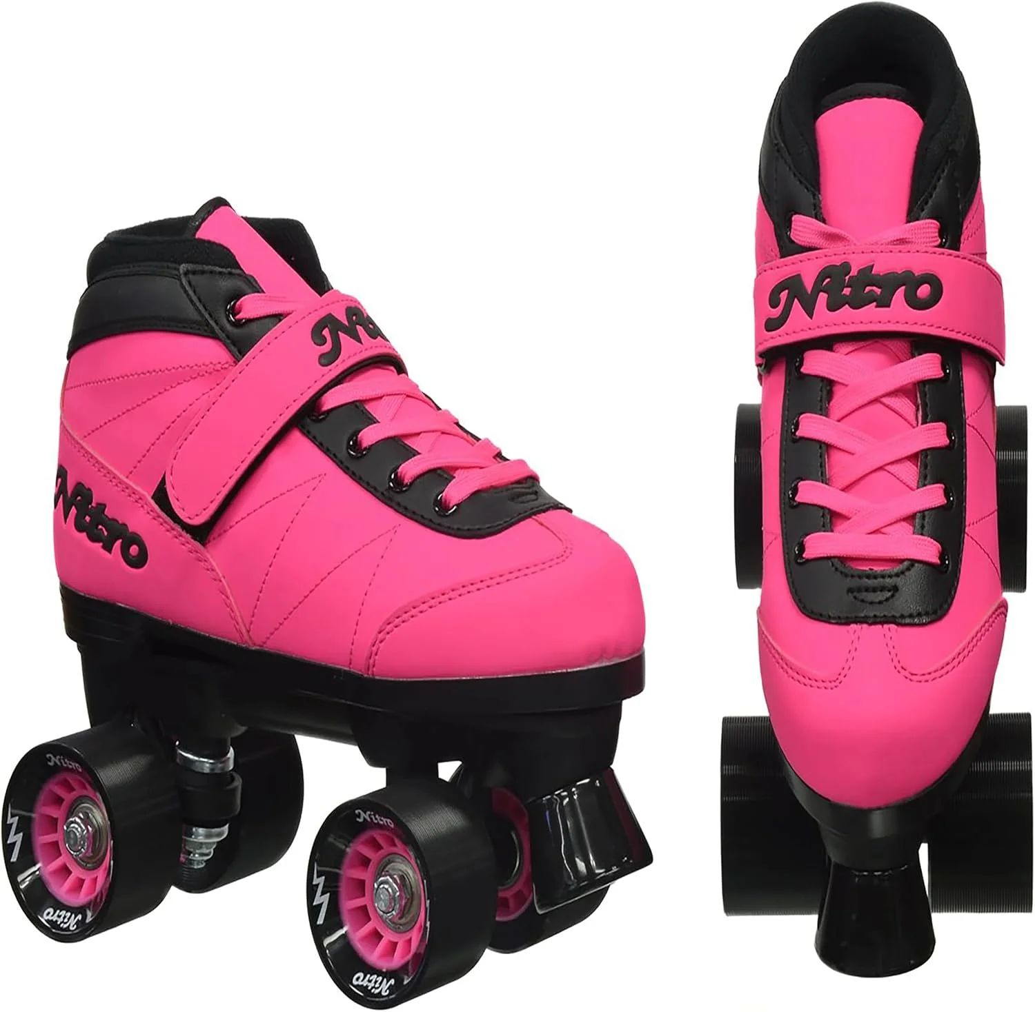 اسکیت های چهار چرخ سرعتی داخل/خارج از منزل Epic Skates 2016 Epic Nitro Turbo 1، صورتی اسکیت های چهار چرخ سرعتی داخل/خارج از منزل Epic Skates 2016 Epic Nitro Turbo 1، صورتی