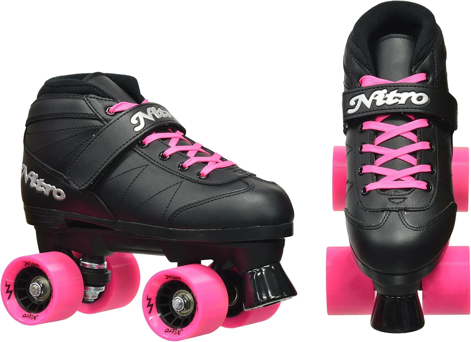 اسکیت های چهار چرخ سرعتی Epic Skates 2016 Epic Super Nitro 1 مناسب فضای داخلی/خارجی، صورتی