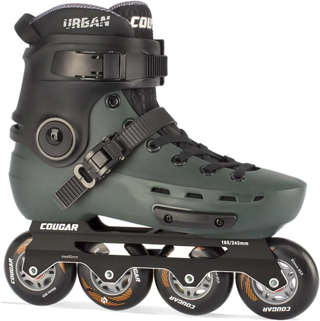 کفش های اسکیت اینلاین حرفه ای COUGAR برای بزرگسالان، کفش های اسکیت سرعت تک ردیفه، کفش های اسکیت عملکردی به سبک شهری، نسیم روی چرخ ها کفش های اسکیت اینلاین حرفه ای COUGAR برای بزرگسالان، کفش های اسکیت سرعت تک ردیفه، کفش های اسکیت عملکردی به سبک شهری، نسیم روی چرخ ها