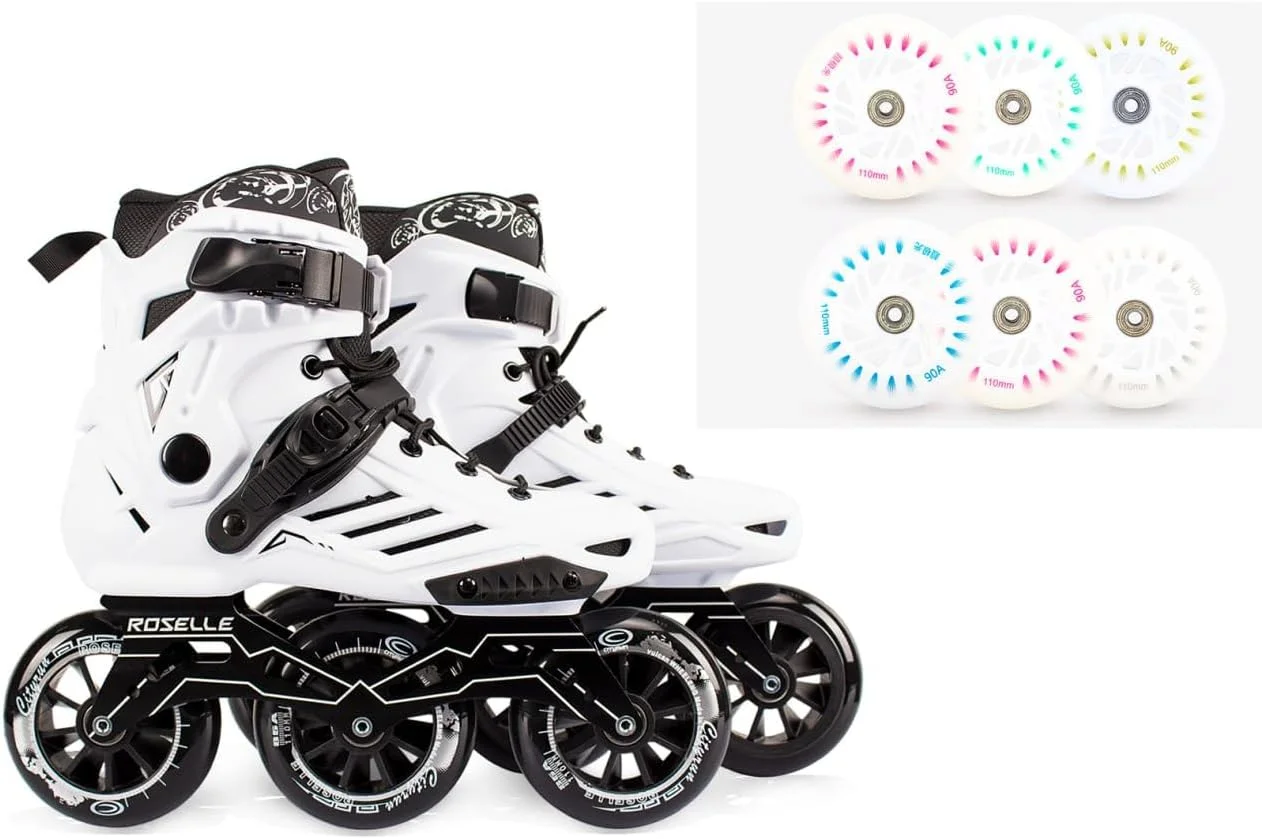 کفش اسکیت سه چرخ Overs PRO با 6 چرخ LED اضافی کامل، کفش های اسکیت سرعتی برای بزرگسالان، جوانان و زنان. کفش اسکیت سه چرخ Overs PRO با 6 چرخ LED اضافی کامل، کفش های اسکیت سرعتی برای بزرگسالان، جوانان و زنان.