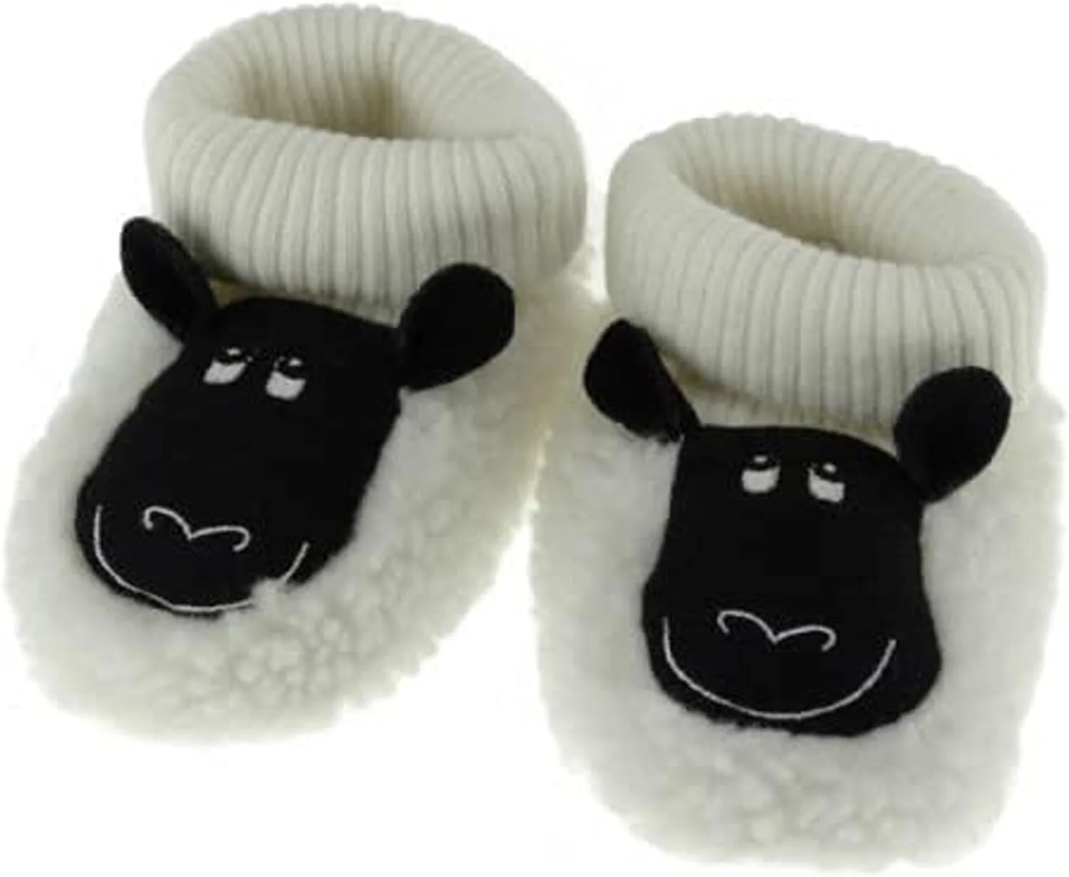 جوراب پاپوش نوزادی طرح گوسفند گلن آپین، مناسب نوزادان، جوراب پاپوش پنبه ای ضد لغزش، گرم و نرم، مناسب نوزادان دختر و پسر