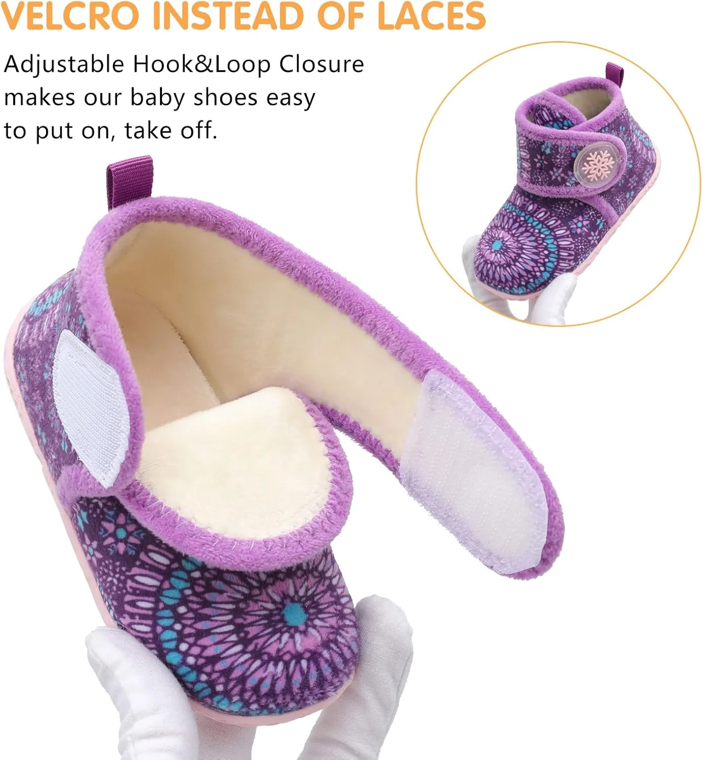 پاپوش نوزادی FEETCITY، جوراب و کفش گرم و نرم مناسب برای دختران و پسران پاپوش نوزادی FEETCITY، جوراب و کفش گرم و نرم مناسب برای دختران و پسران