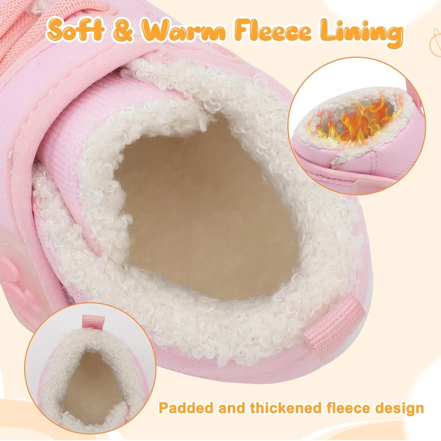 پاپوش نوزادی FEETCITY، جوراب پاپوش پشمی گرم و نرم مناسب نوزادان دختر و پسر، اولین کفش های پیاده روی پاپوش نوزادی FEETCITY، جوراب پاپوش پشمی گرم و نرم مناسب نوزادان دختر و پسر، اولین کفش های پیاده روی